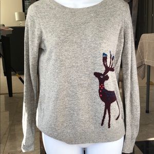 LOFT super soft Italian yarn reindeer sweater